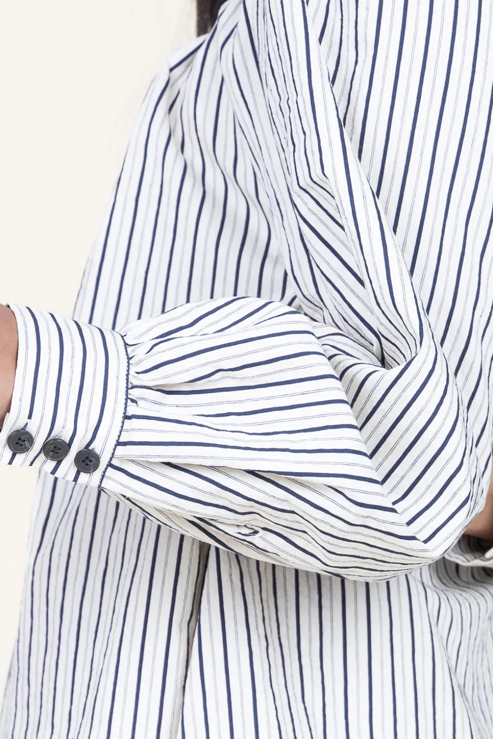 Cotton Striped Dress Fadia | Natural... | Ba&Sh | Little Soho