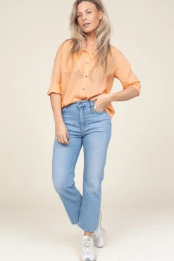 Cotton Voile Blouse Anna | Orange... | Antik Batik | Little Soho