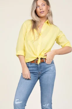 Cotton Voile Blouse Anna | Yellow... | Antik Batik | Little Soho