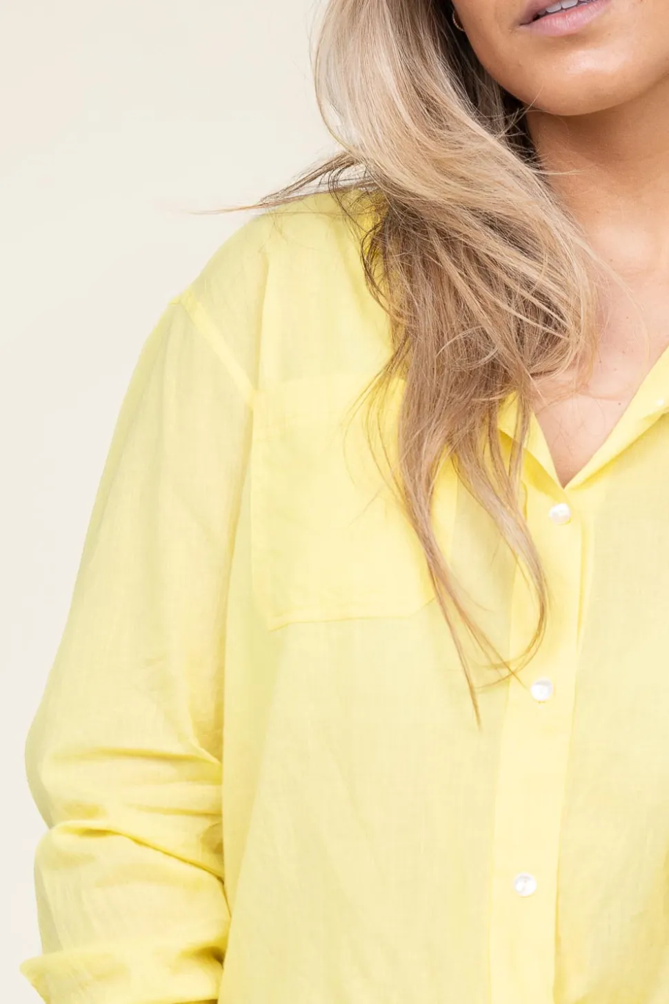 Cotton Voile Blouse Anna | Yellow... | Antik Batik | Little Soho