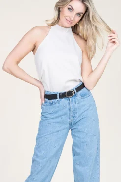 Crepe Halter Top Mickey | Natural... | Dante 6 | Little Soho