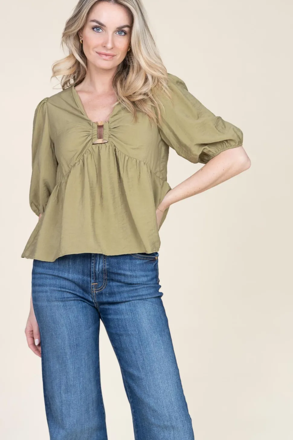 Crepe Top Locky | Green... | Ba&Sh | Little Soho