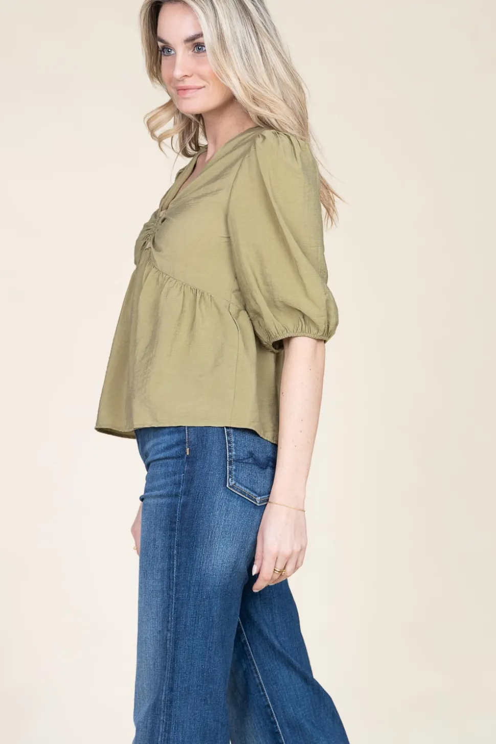 Crepe Top Locky | Green... | Ba&Sh | Little Soho