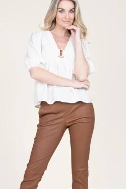 Crepe Top Locky | Natural... | Ba&Sh | Little Soho