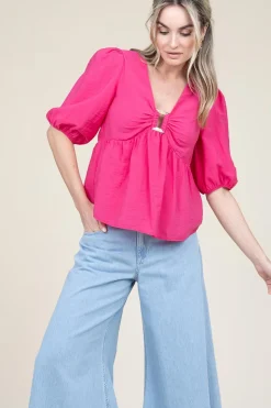 Crepe Top Locky | Pink... | Ba&Sh | Little Soho