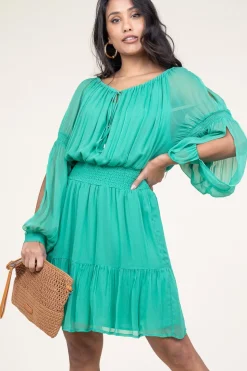 Crepe Transparant Dress Napola | Green... | Liu Jo | Little Soho