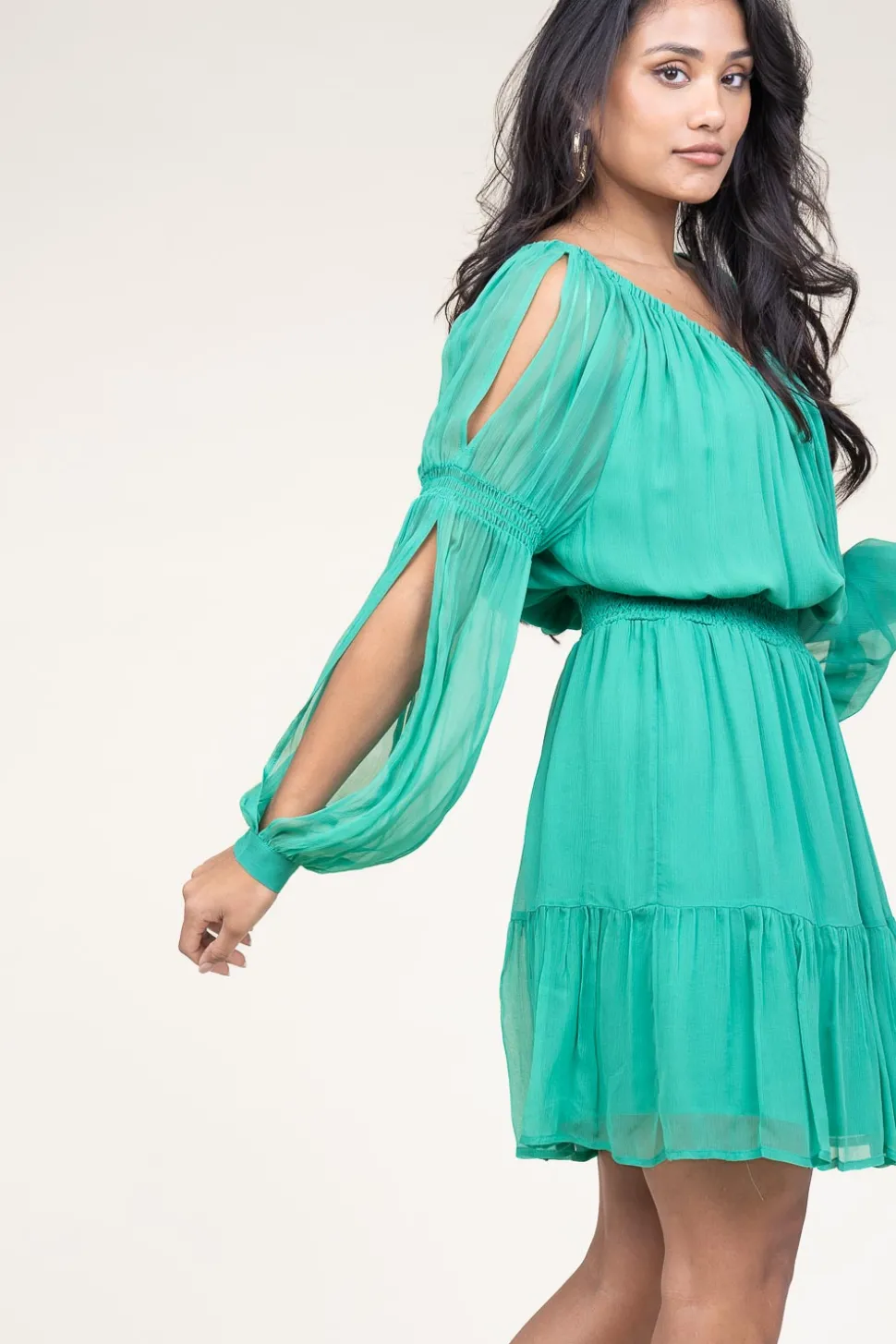 Crepe Transparant Dress Napola | Green... | Liu Jo | Little Soho