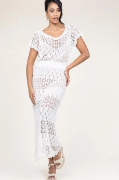 Crochet Dress With Slip Dress Florio | White... | Liu Jo | Little Soho