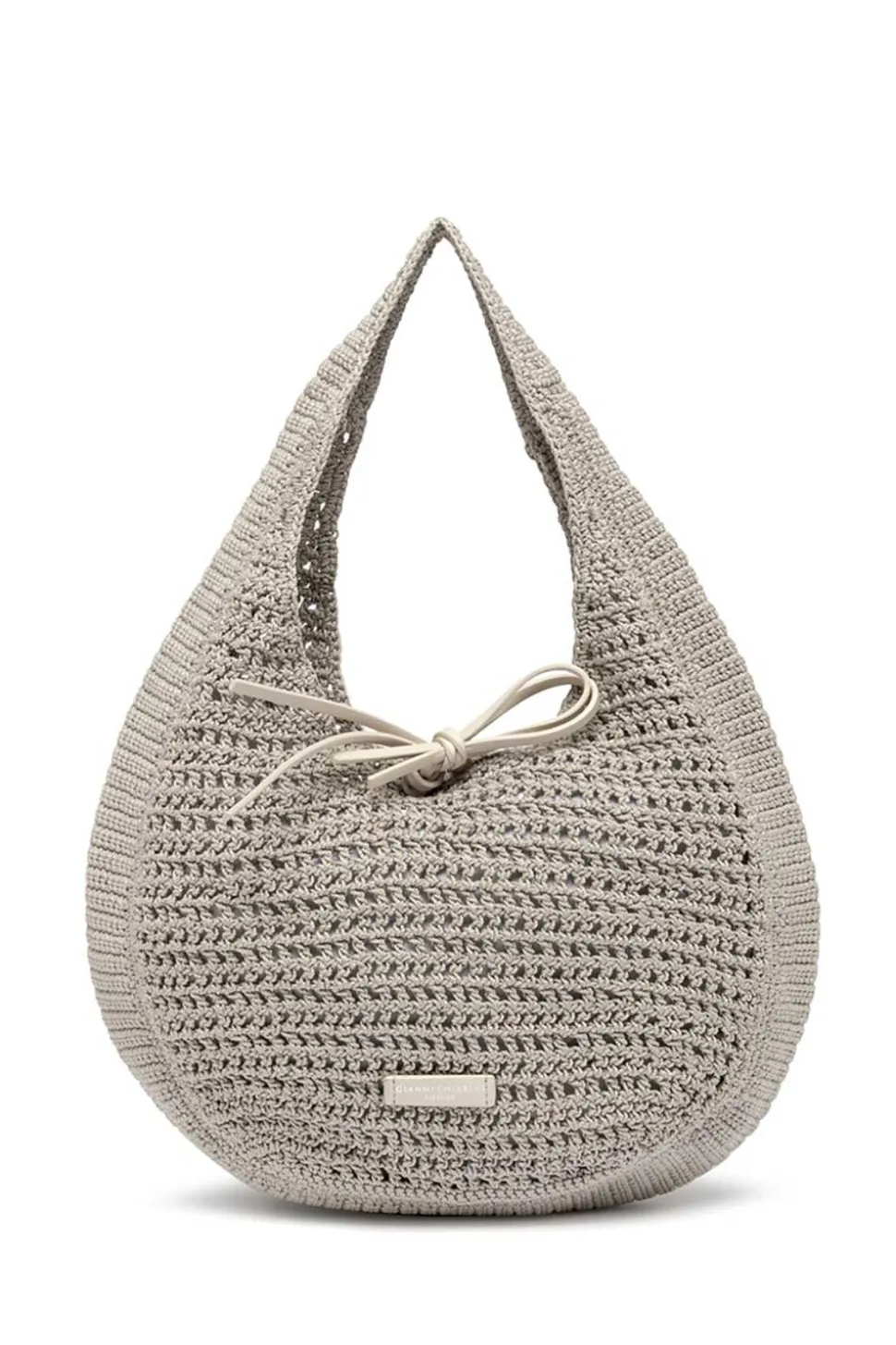Crochet Shopper Euforia | Taupe... | Gianni Chiarini | Little Soho
