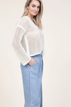 Crochet Sweater Nubia | Natural... | Liu Jo | Little Soho