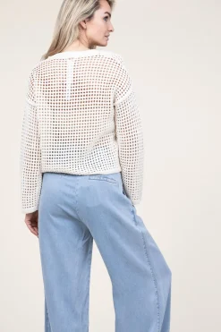 Crochet Sweater Nubia | Natural... | Liu Jo | Little Soho