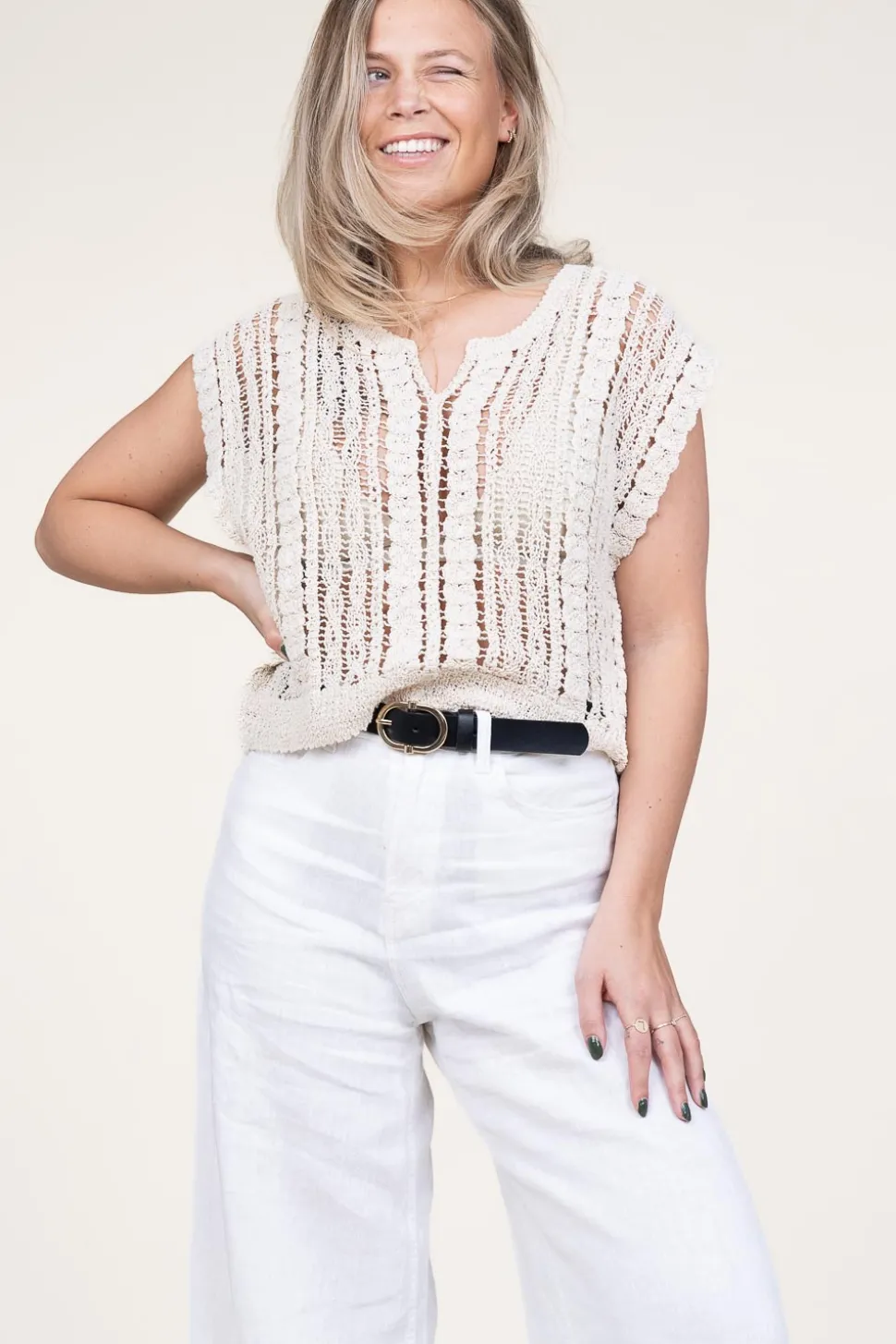 Crochet Top Corma | Natural... | Co'Couture | Little Soho