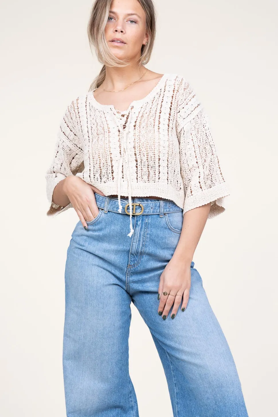 Crochet Top Corma | Natural... | Co'Couture | Little Soho