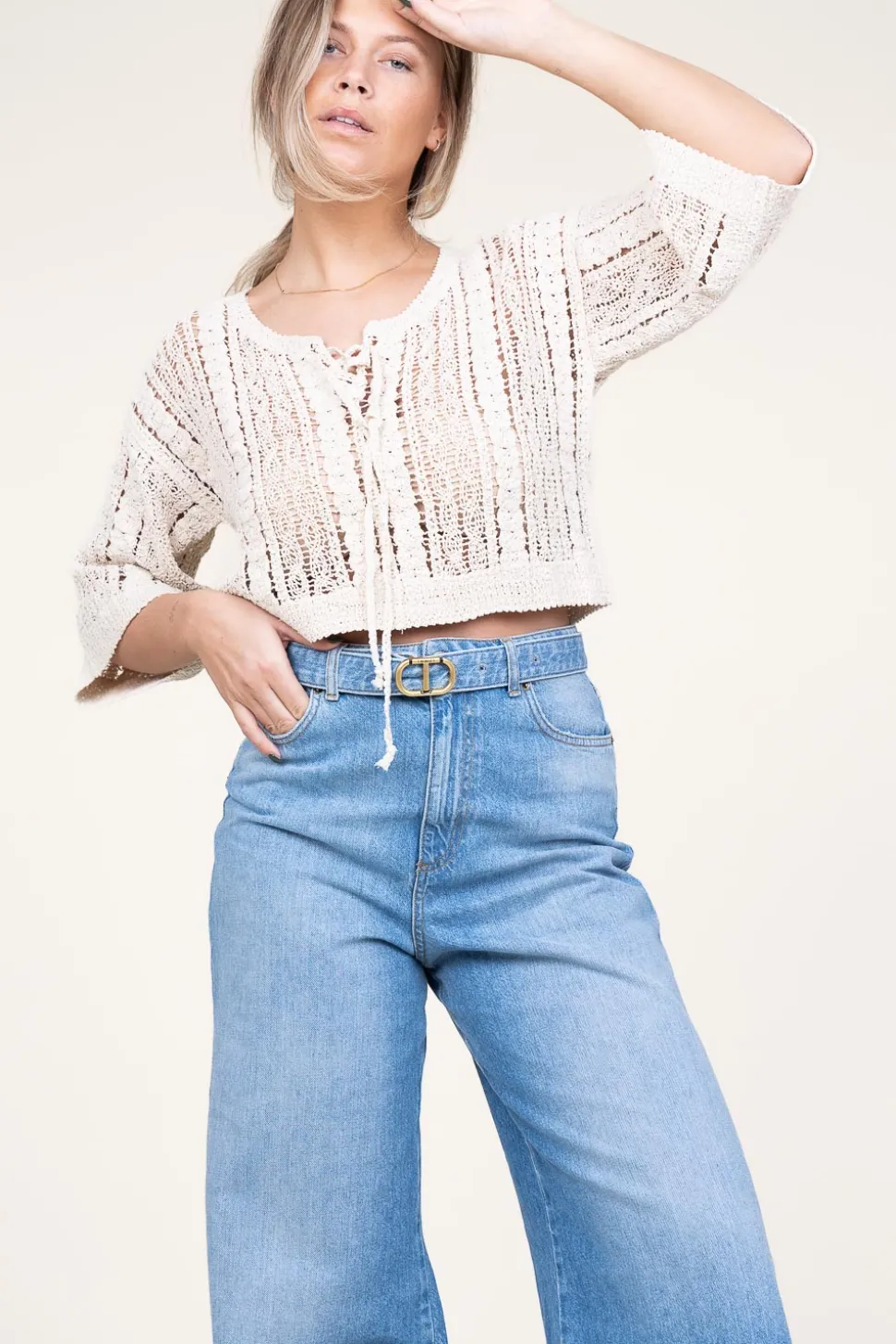 Crochet Top Corma | Natural... | Co'Couture | Little Soho