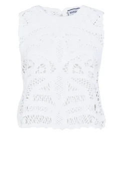 Crochet Top Taro | White... | Berenice | Little Soho