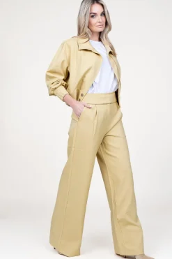 Cropped Jacket Vina | Yellow... | Aaiko | Little Soho