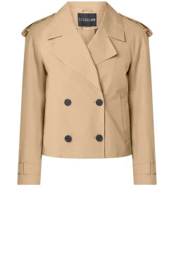 Cropped Trenchcoat Samora | Beige... | Studio Ar | Little Soho