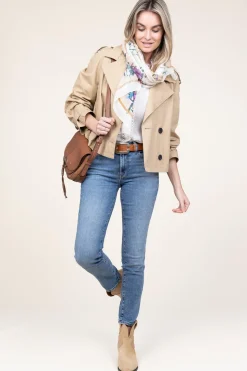 Cropped Trenchcoat Samora | Beige... | Studio Ar | Little Soho