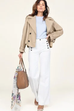 Cropped Trenchcoat Samora | Beige... | Studio Ar | Little Soho