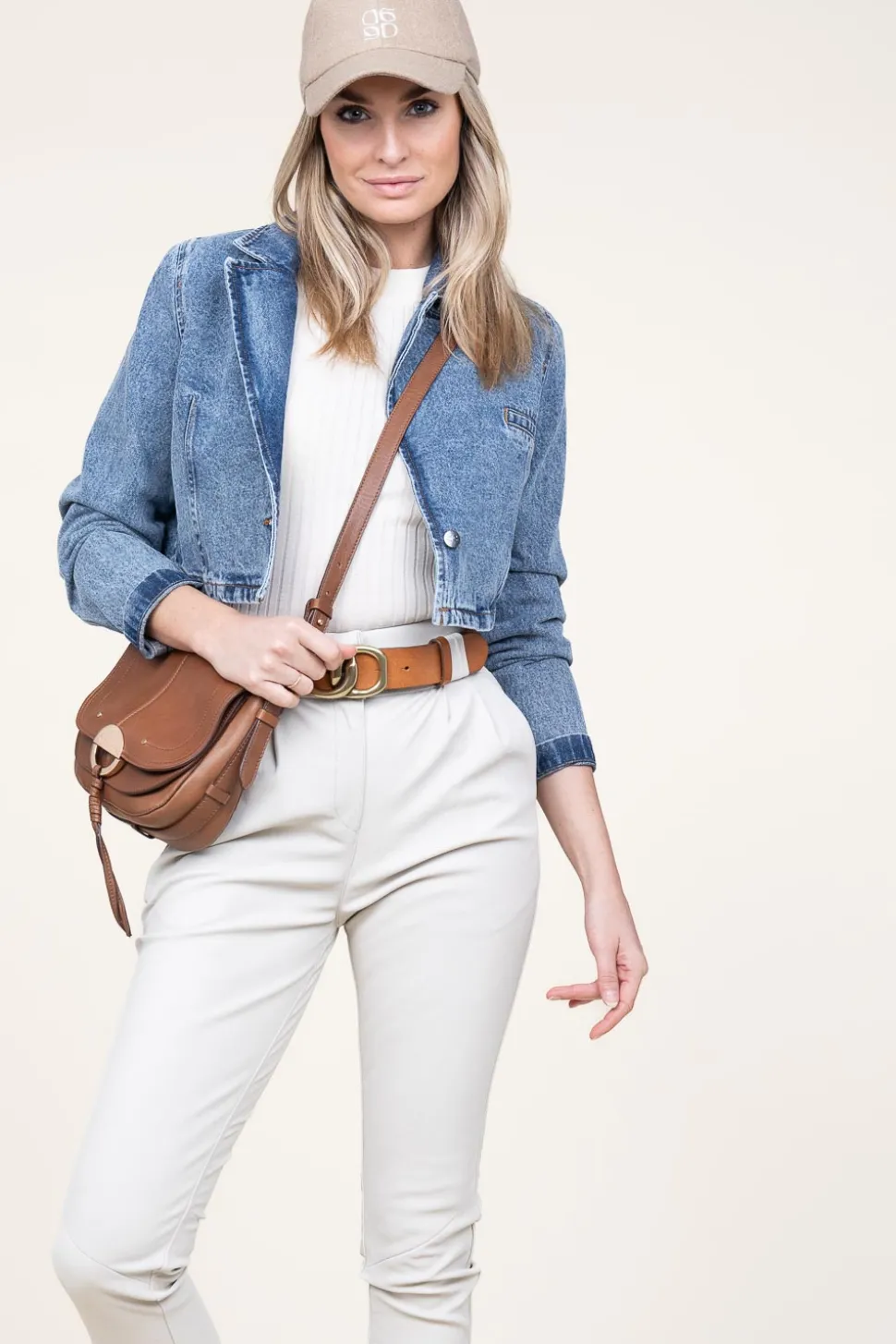 Denim Cropped Jacket Vika | Blue... | Co'Couture | Little Soho