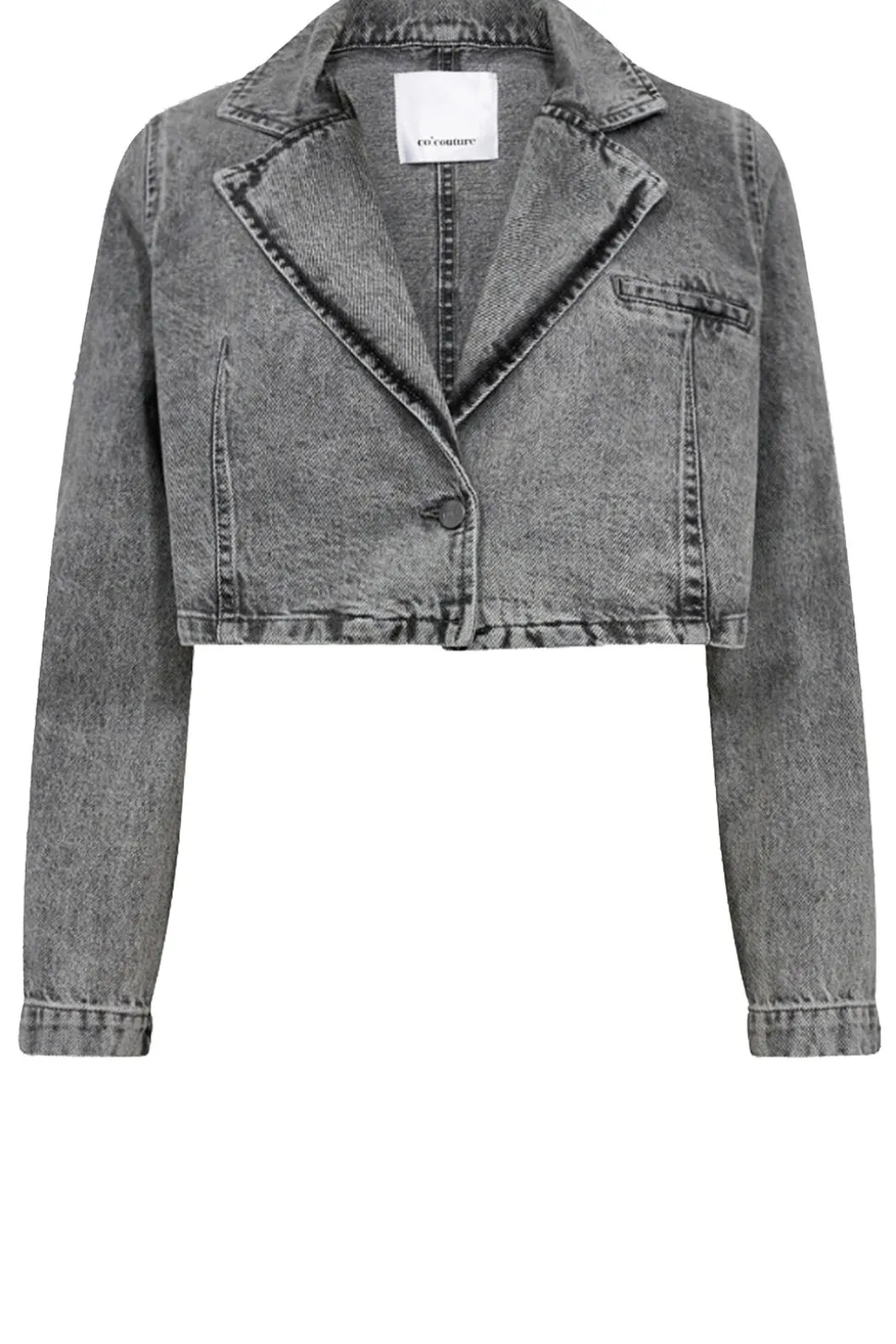 Denim Cropped Jacket Vika | Grijs... | Co'Couture | Little Soho