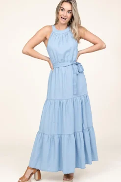 Denim Maxi Dress Ailenn | Blue... | Kocca | Little Soho