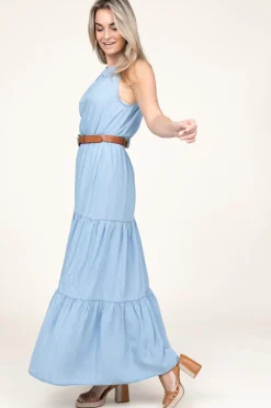 Denim Maxi Dress Ailenn | Blue... | Kocca | Little Soho