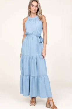 Denim Maxi Dress Ailenn | Blue... | Kocca | Little Soho