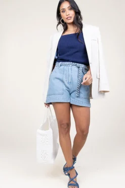 Denim Short Solare | Blue... | Berenice | Little Soho