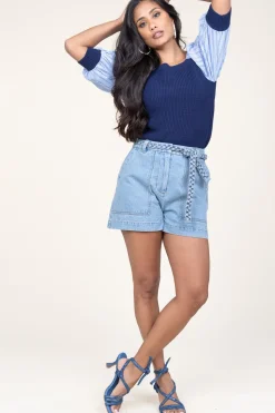 Denim Short Solare | Blue... | Berenice | Little Soho