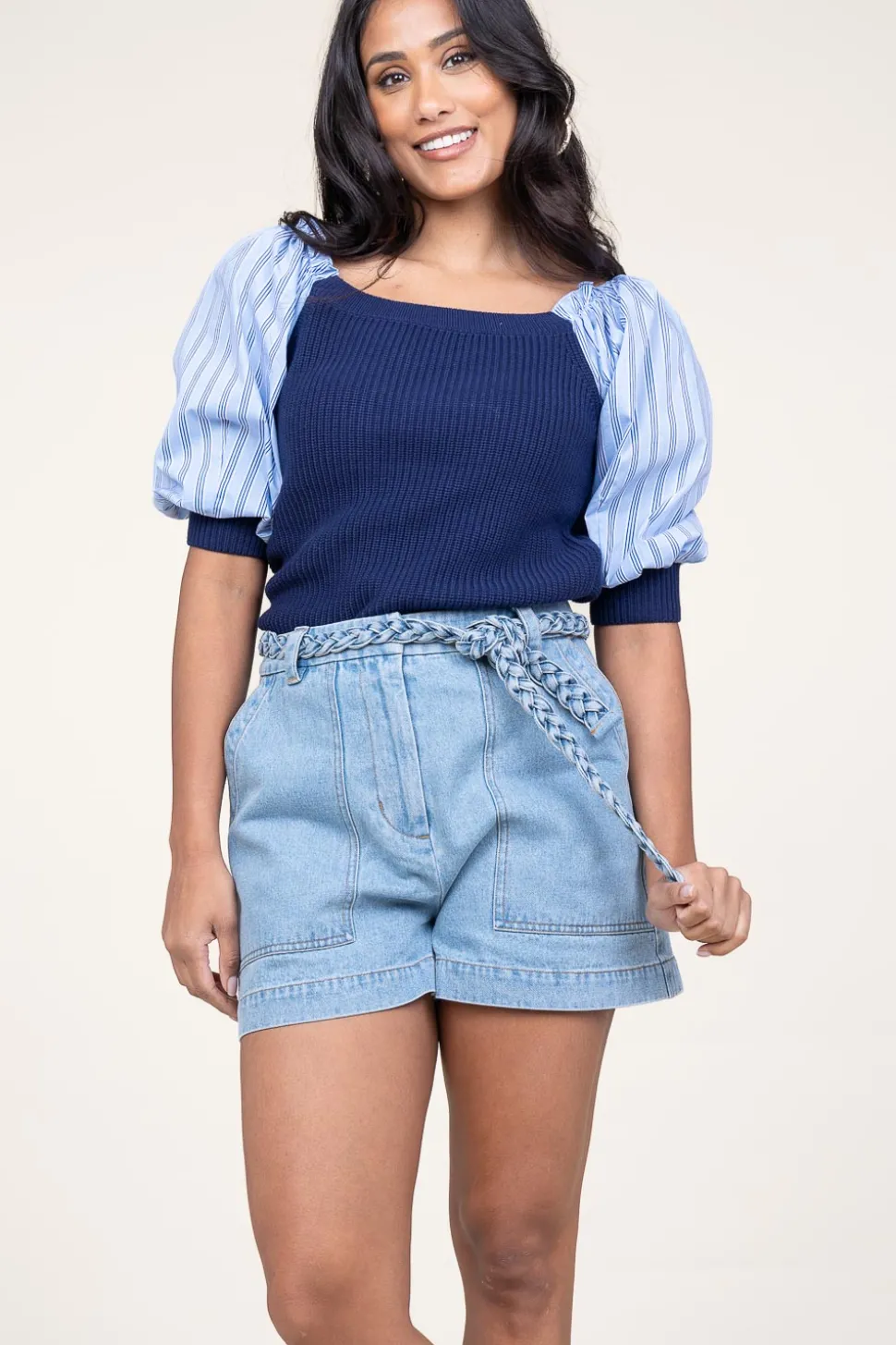 Denim Short Solare | Blue... | Berenice | Little Soho