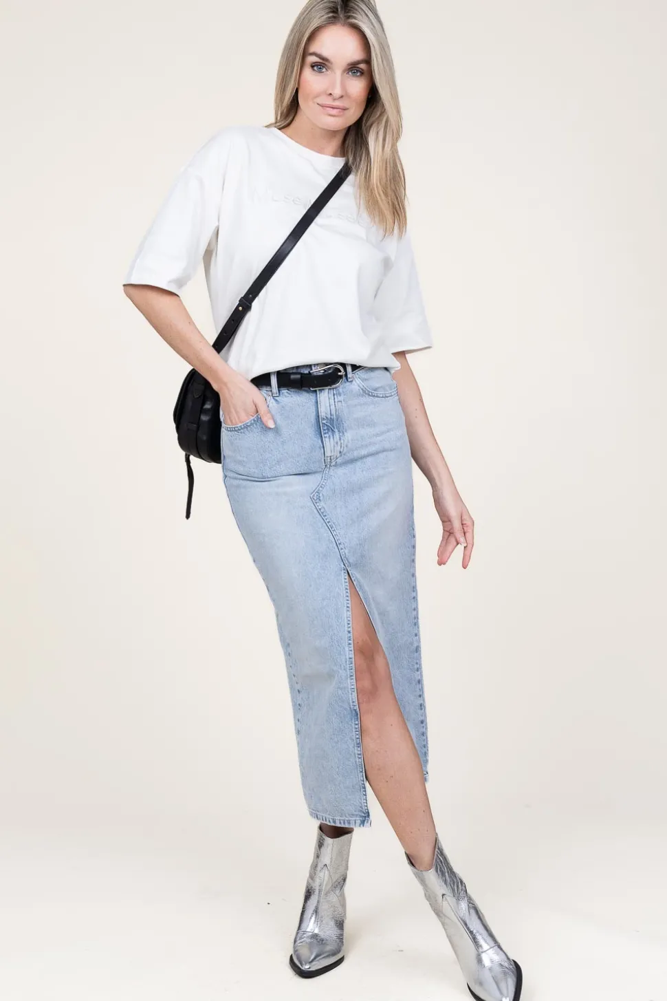 Denim Skirt Dustine | Blue... | Second Female | Little Soho