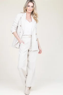 Double Breasted Blazer Evie | Natural... | Second Female | Little Soho
