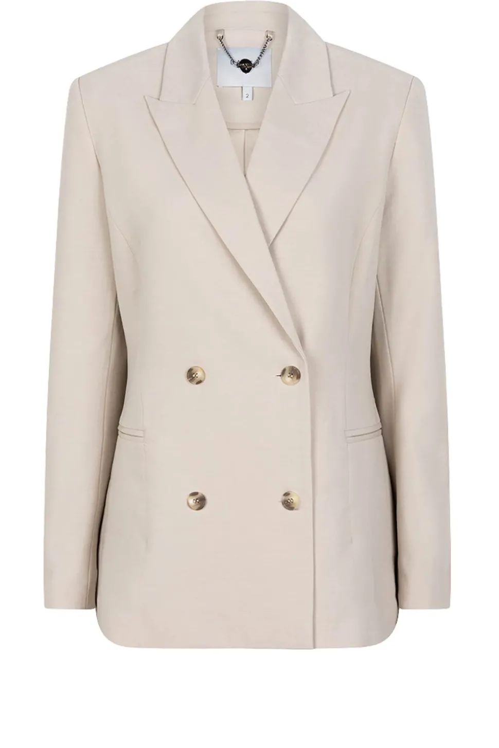 Double Breasted Blazer Frame | Natural... | Dante 6 | Little Soho