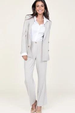 Double Breasted Blazer Frame | Natural... | Dante 6 | Little Soho