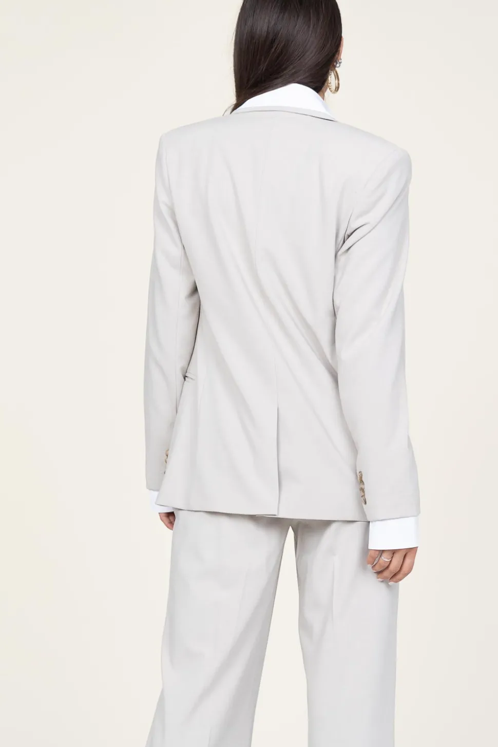 Double Breasted Blazer Frame | Natural... | Dante 6 | Little Soho