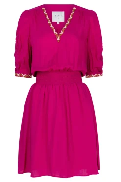 Dress With Embroidery Details Verico | Pink... | Dante 6 | Little Soho