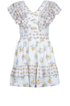 Dress With Floral Print Roro | White... | Berenice | Little Soho