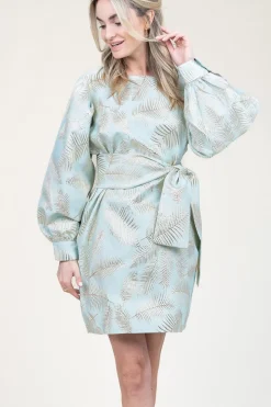 Dress With Print Freya | Blue... | Ibana | Little Soho