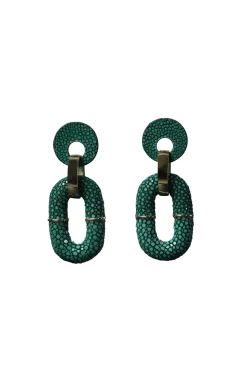 Earrings Saphira Duo | Green... | Barong Barong | Little Soho