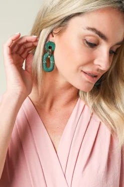 Earrings Saphira Duo | Green... | Barong Barong | Little Soho