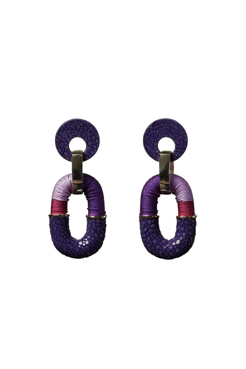 Earrings Saphira Duo | Purple... | Barong Barong | Little Soho