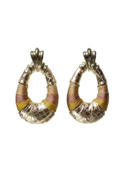 Earrings Saphira Fleur De Lis | Gold... | Barong Barong | Little Soho