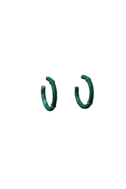 Earrings Saphira Full Moon Small | Green... | Barong Barong | Little Soho