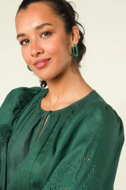 Earrings Saphira Full Moon Small | Green... | Barong Barong | Little Soho