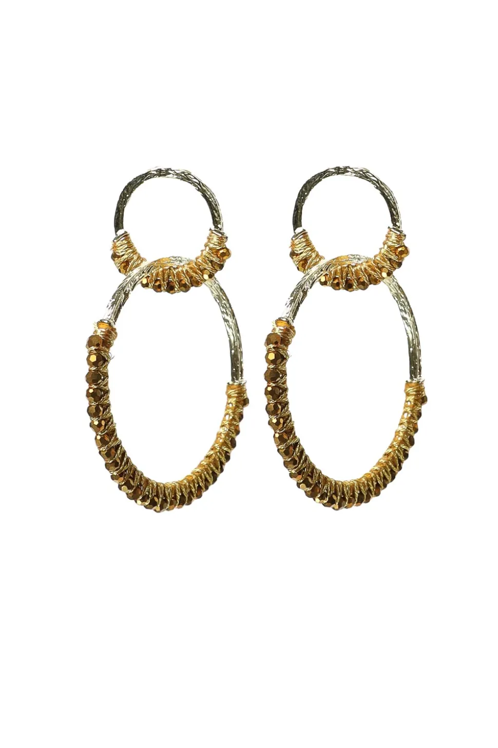 Earrings Saphira Twin | Gold... | Barong Barong | Little Soho