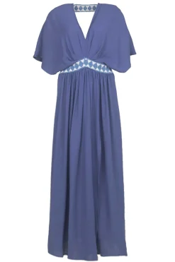 Ecovero Maxi Dress Idea | Blue... | Louizon | Little Soho