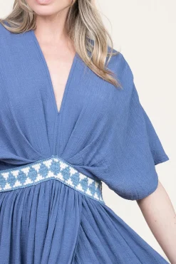 Ecovero Maxi Dress Idea | Blue... | Louizon | Little Soho