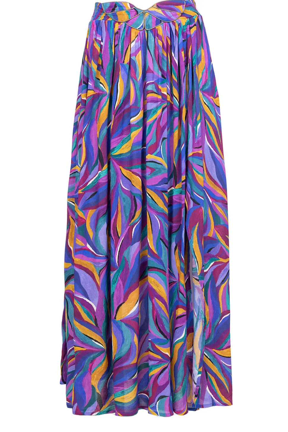 Ecovero Maxi Skirt With Print Osmose | Purple... | Louizon | Little Soho