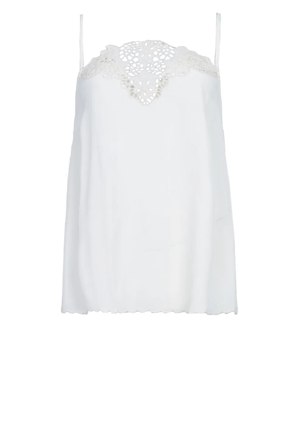 Ecovero Top With Crochet Dirla | Natural... | Louizon | Little Soho